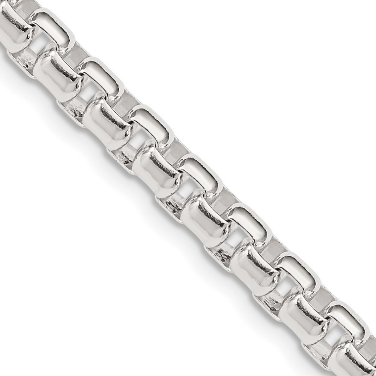 Sterling Silver 5.2mm Round Box Chain - QF-388B946D-7402