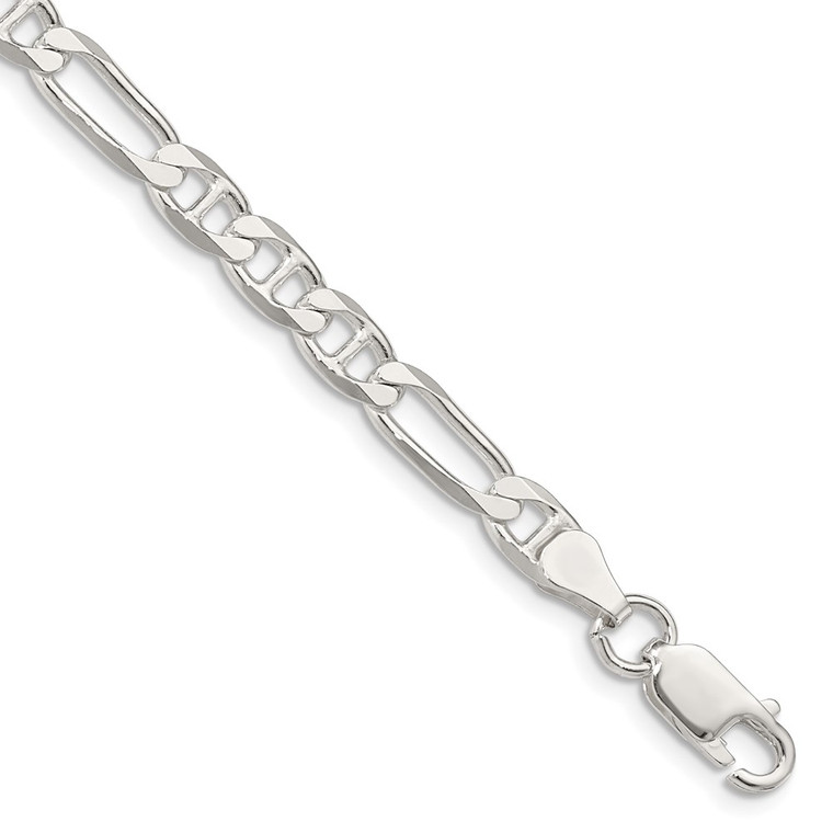 Sterling Silver 5.5mm Figaro Anchor Chain - QA-7029D762-5396