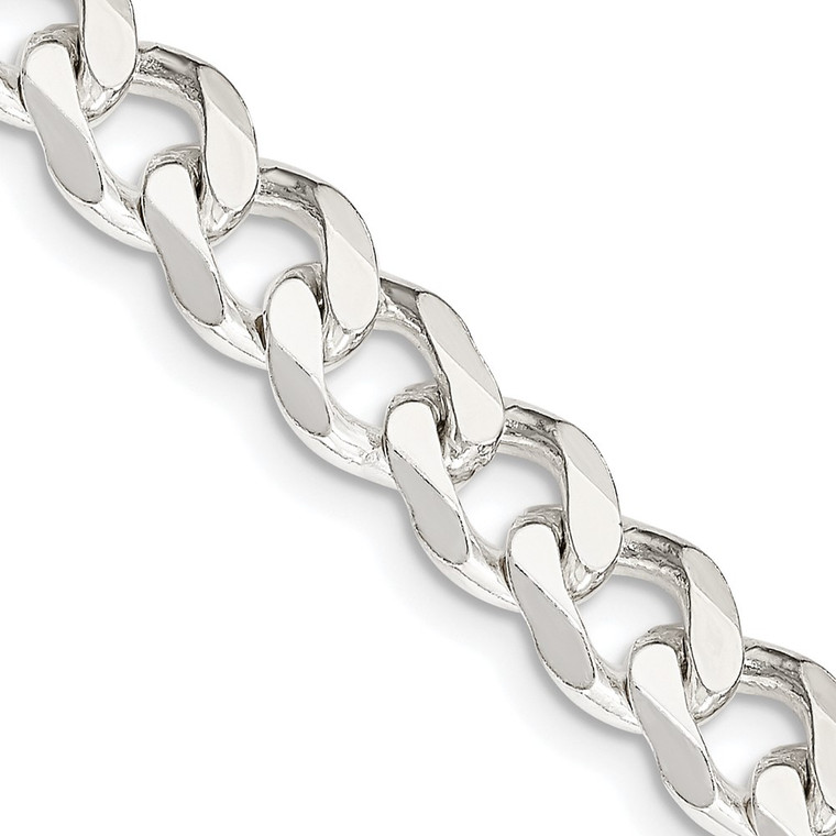 Sterling Silver 7.5mm Curb Chain - QC-AD09F7EA-2964