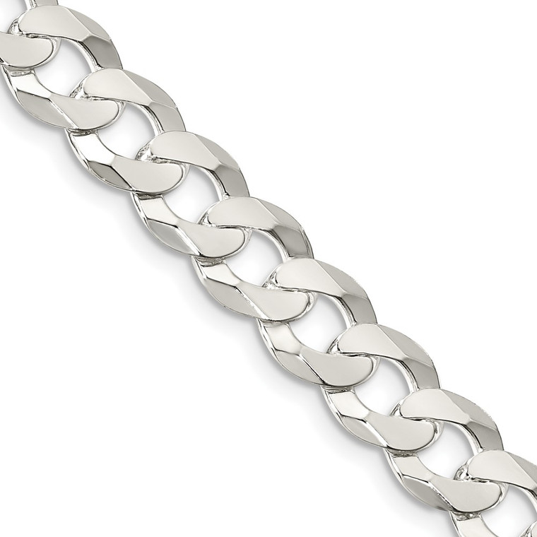 Sterling Silver 8.5mm Flat Curb Chain - QL-0F879AAE-6559