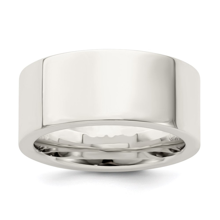 Sterling Silver 9mm Comfort Fit Flat Size 12.5 Band