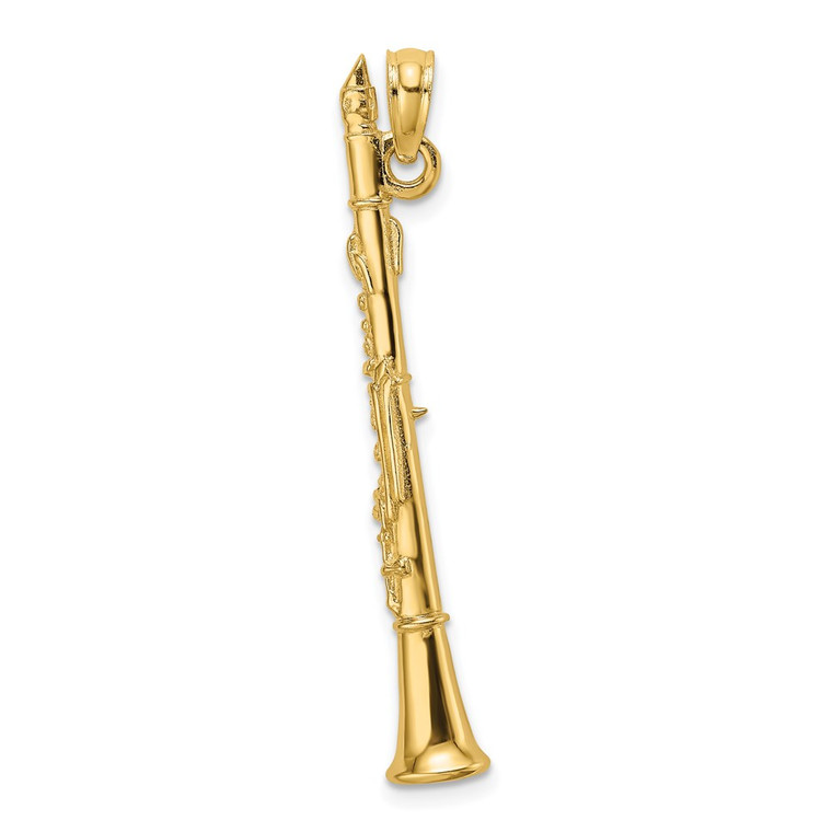 14K 3-D Clarinet Charm - K7-B97B689C-6518
