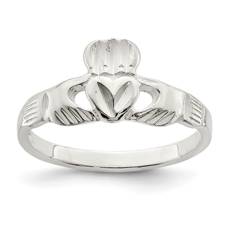 Sterling Silver Claddagh Ring - QR-0334FF41-5558