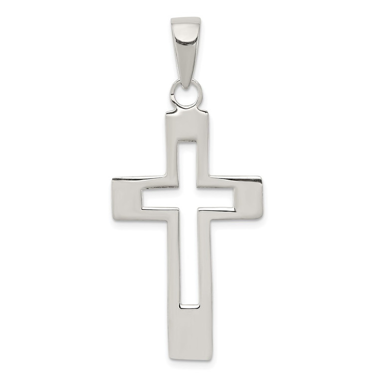Sterling Silver Cross Pendant - QP-DA9372EC-7722