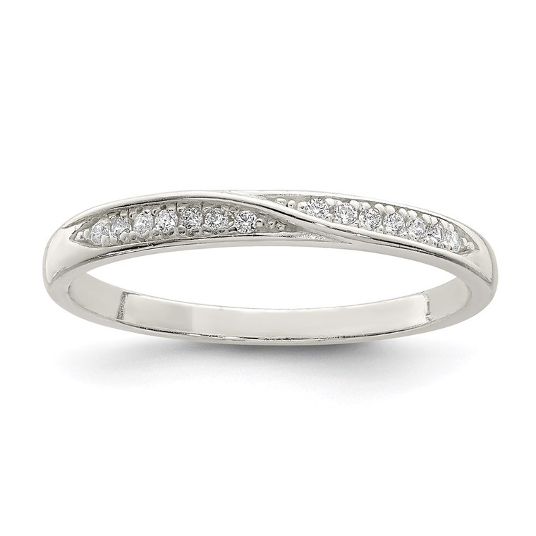 Sterling Silver CZ Ring - QR-2484B6BE-7580