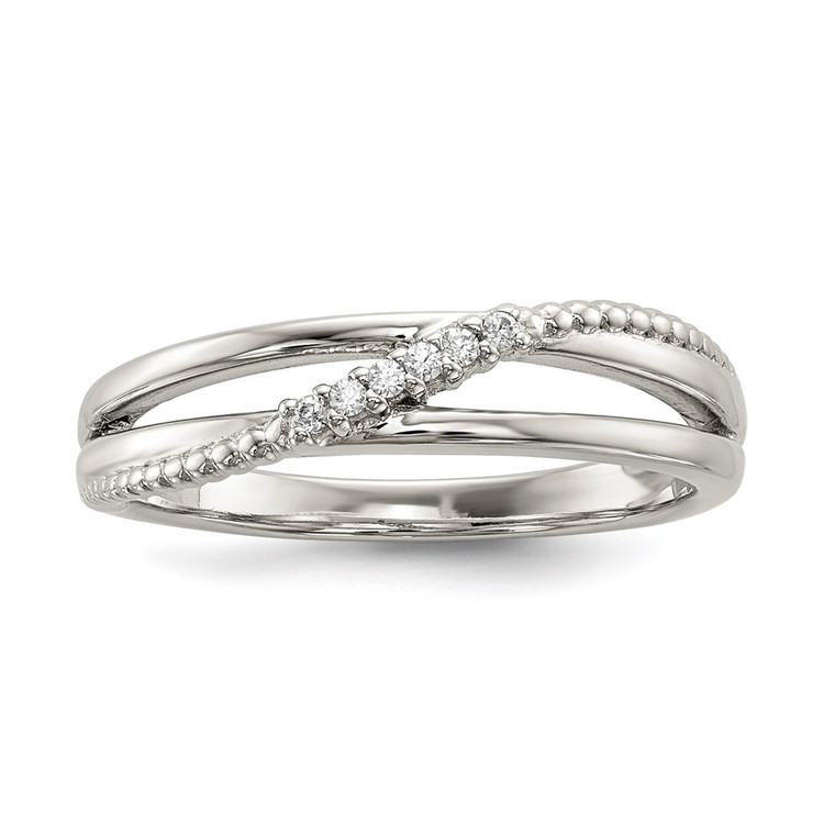 Sterling Silver CZ Ring - QR-7C41A81F-9512
