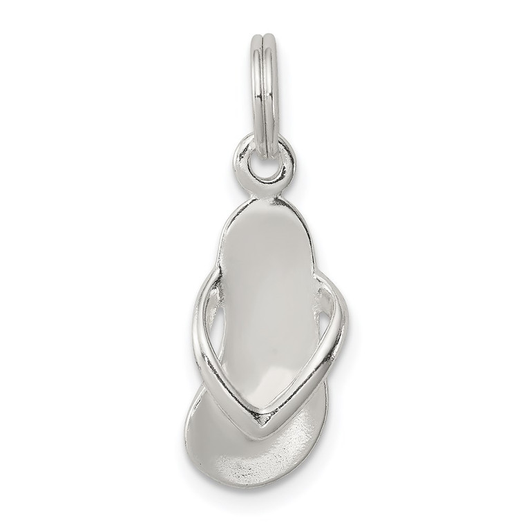 Sterling Silver Flip Flop Charm - QC-D782A23C-5961