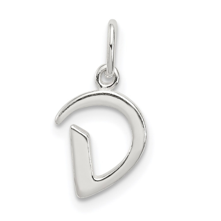 Sterling Silver Letter D Initial Charm - QC-97E8863F-2538