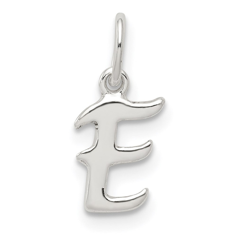 Sterling Silver Letter E Initial Charm - QC-752A4647-9979
