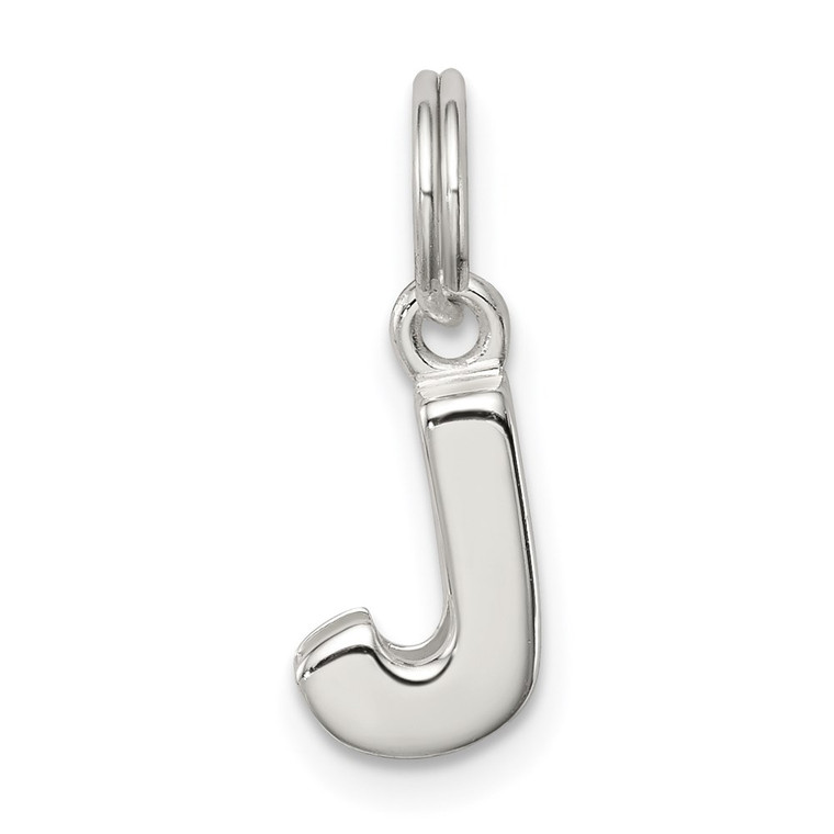 Sterling Silver Letter J Initial Charm - QC-A7EE4B68-3457