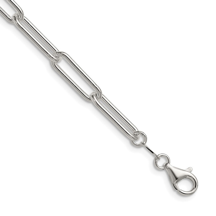Sterling Silver Polished 5.5mm Paperclip Chain - QP-D640CCA5-5385