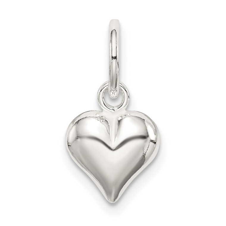 Sterling Silver Puff Heart Charm