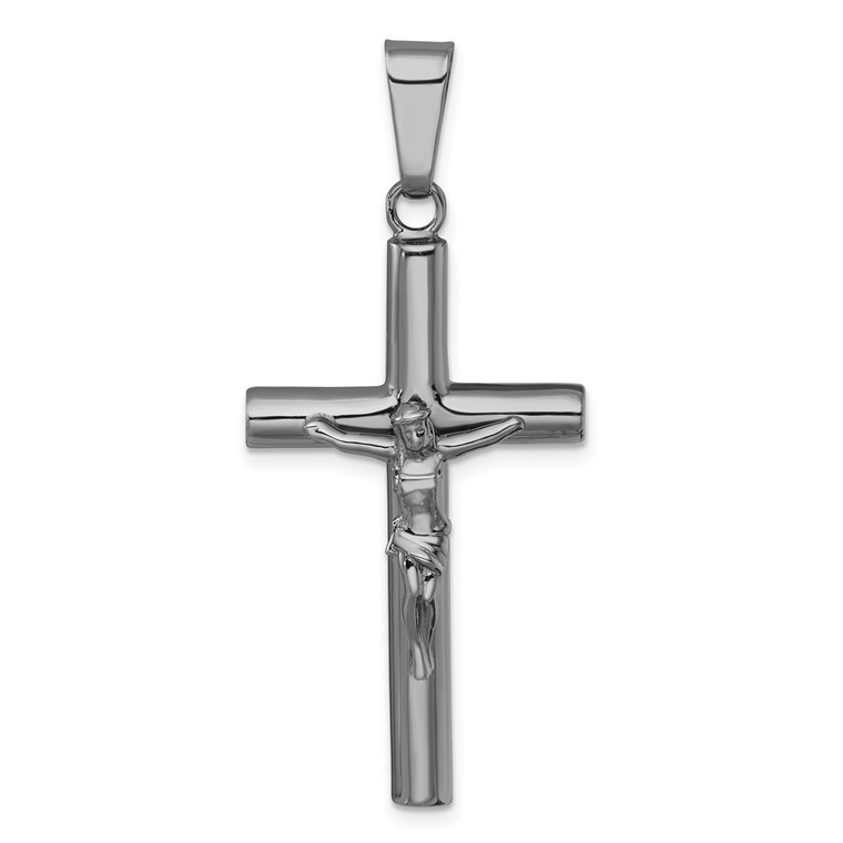 Sterling Silver Ruthenium-plated Polished Crucifix Pendant - QC-0599DCD9-2836