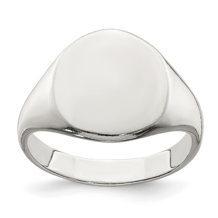 Sterling Silver Signet Ring - QR-788FBB1D-9206