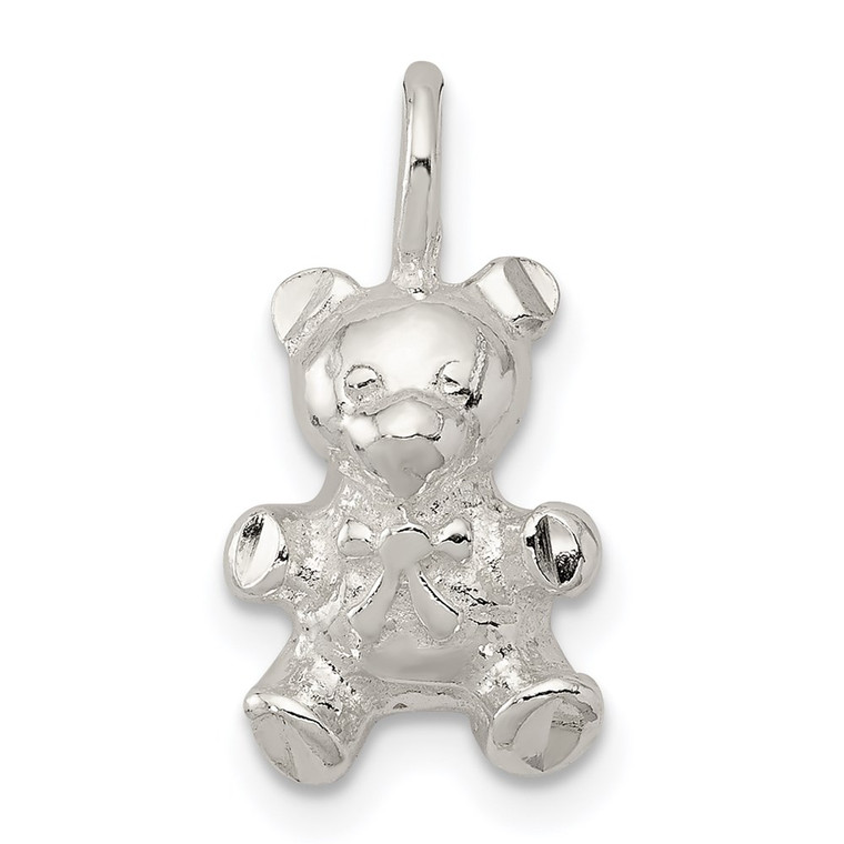 Sterling Silver Teddy Bear Charm - QC-4FC10042-8362