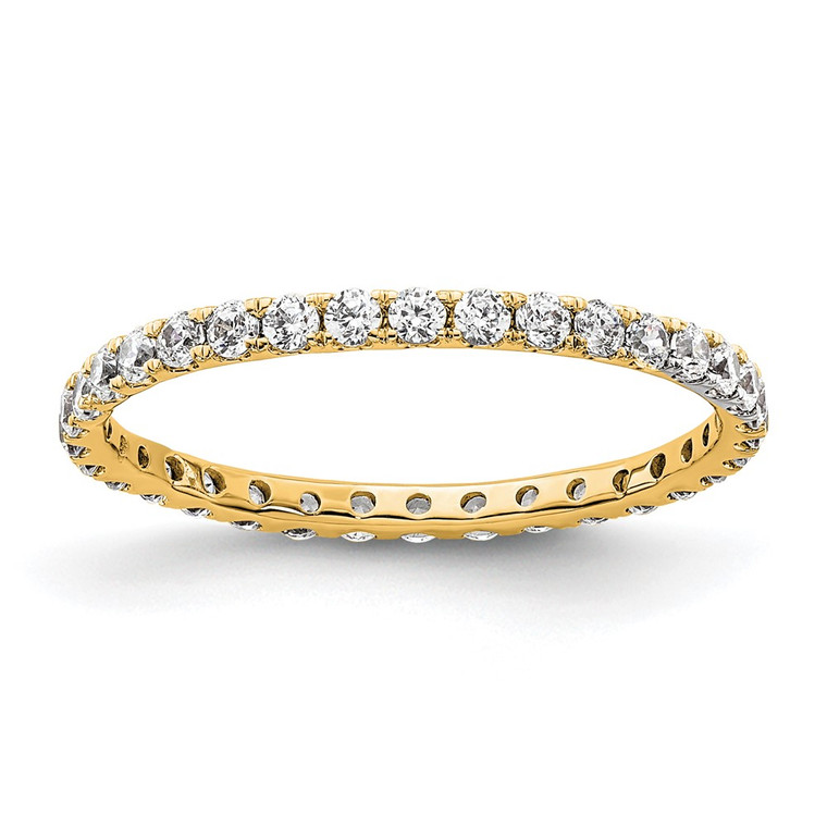 True Origin 14k 1/2 carat Lab Grown Diamond VS  D E F  Size 5 Eternity Band