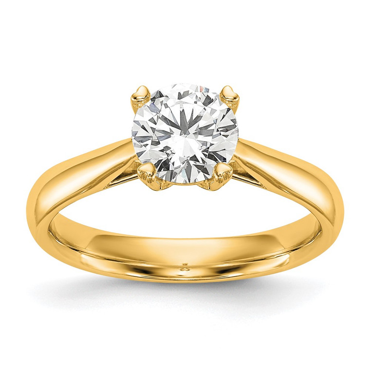 True Origin 14k 1/4 carat Certified Complete Lab Grown Diamond VS+ F+ Round Solitaire Engagement Ring