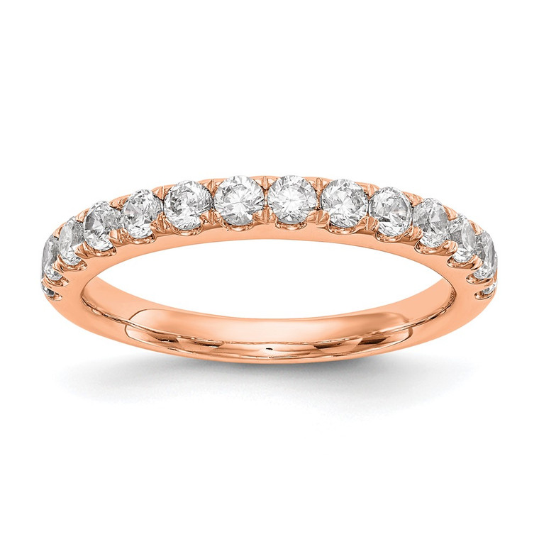 True Origin 14K Rose Gold 3/4 carat Lab Grown Diamond VS  D E F  Wedding Band