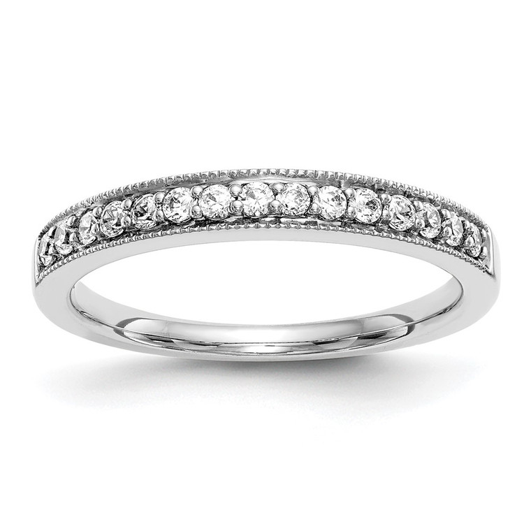True Origin 14K White Gold 1/4 carat Lab Grown Diamond VS  D E F  Band - RM-76D43310-7899