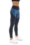navy black colorblock legging