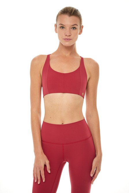 grid bra red grid bra red