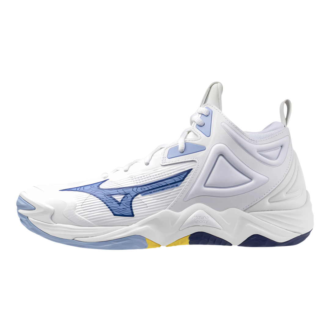 Mizuno Wave Momentum MID White/Bellwether Blue/Bel Air Blue