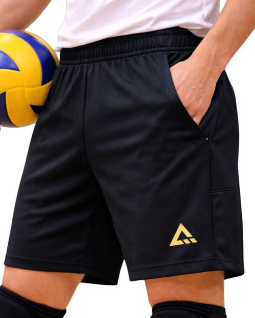 IAM Black Shorts with Pocket