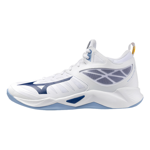 Mizuno Wave Dimension MID White / Bellwether Blue / Bel Air Blue [V1GA224597]