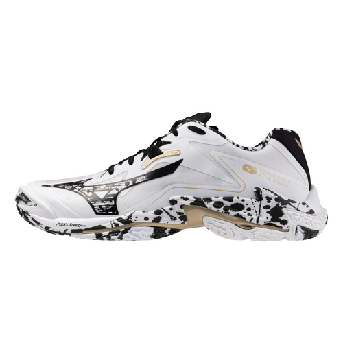 Mizuno Wave Lightning Z8 White / Black / GE Gold [V1GA240041]