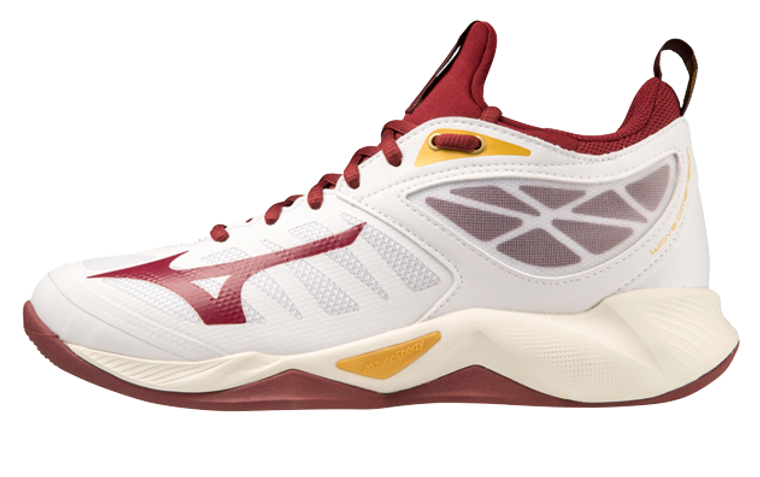 Mizuno Wave Dimension White / Cabernet / MP Gold [V1GA224045]