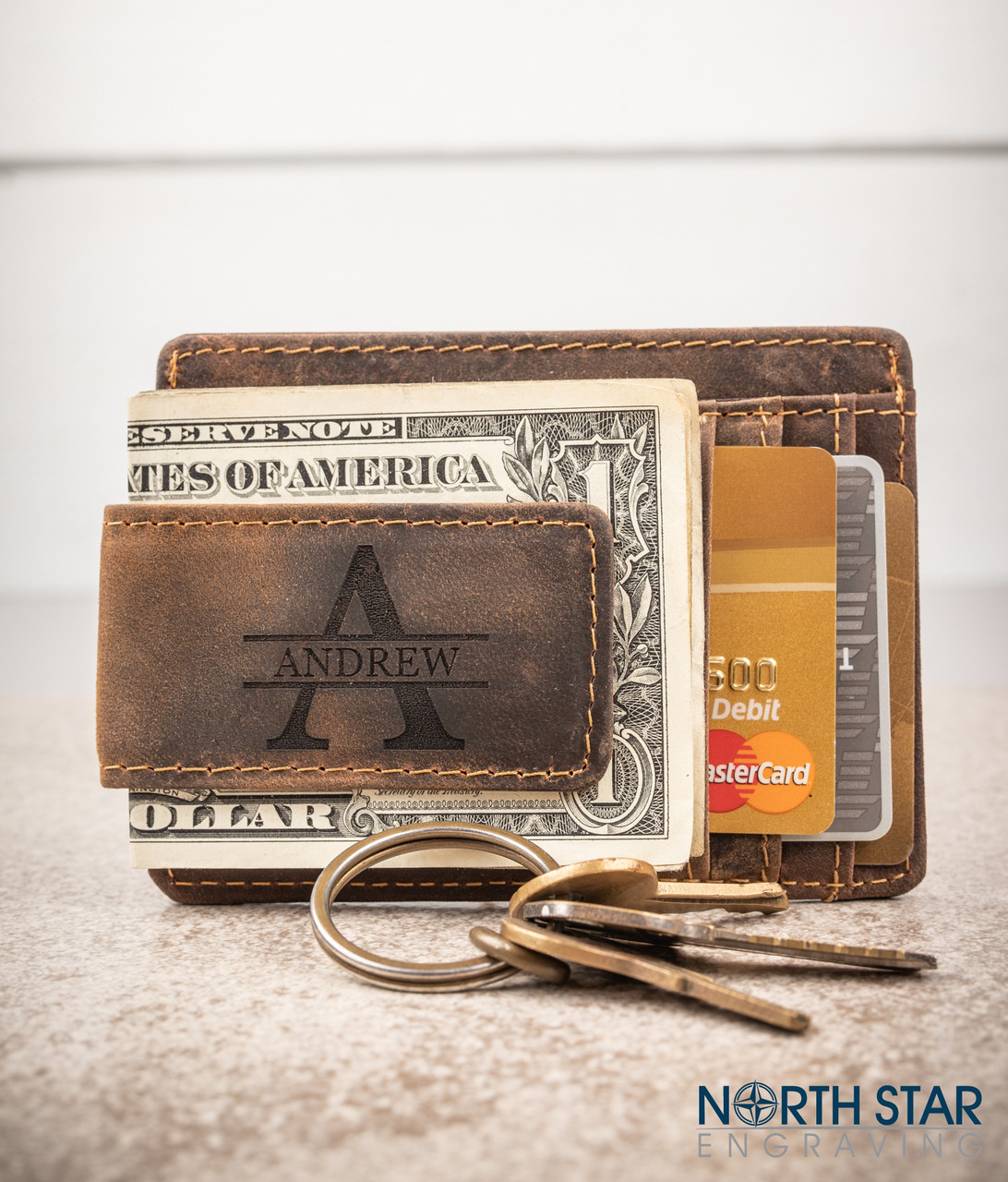 Personalized Leather Money Wallet