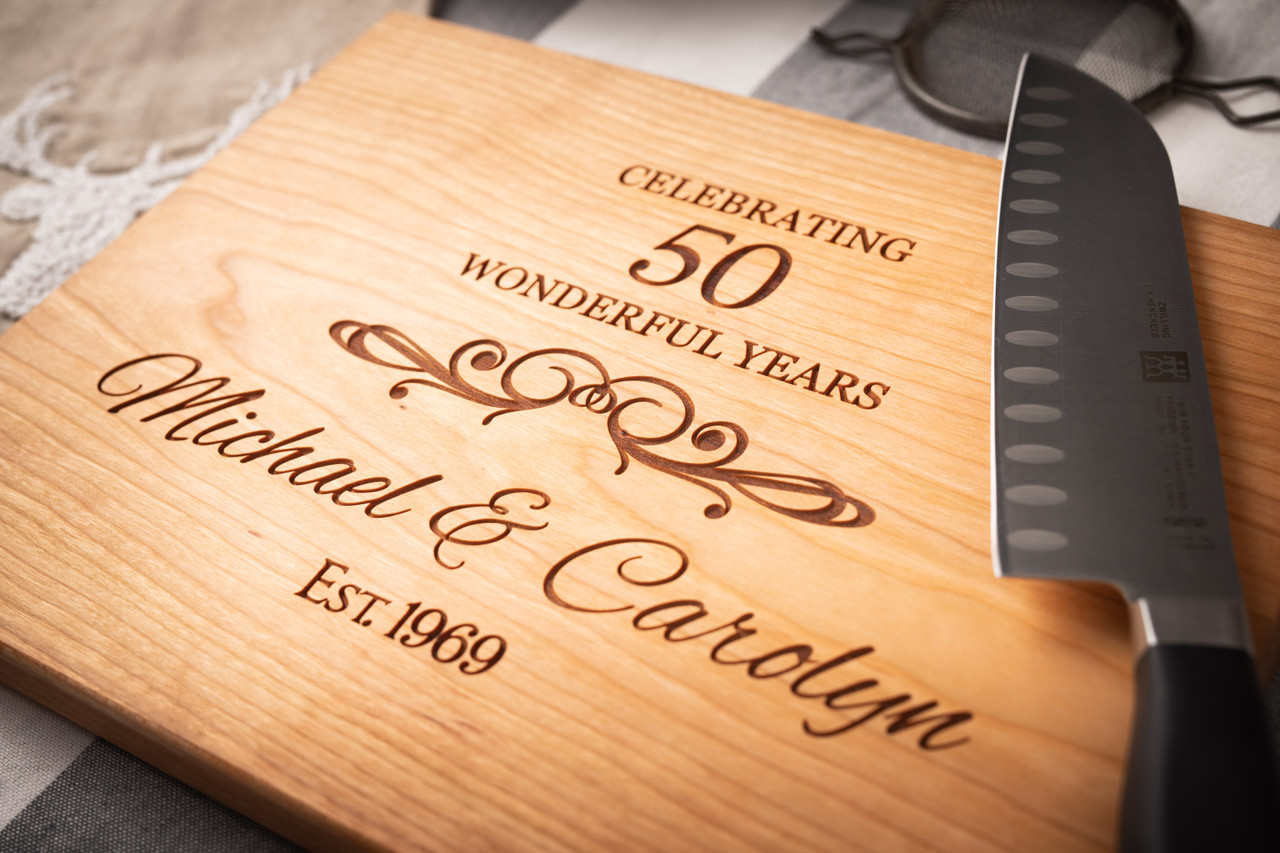 Wife Gift | Engarved Personalised Cutting Board Gift | Christmas Birthday  Chopping Board Gift