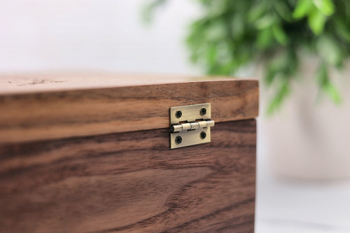 Personalized Wooden Walnut Keepsake Box – Custom Engraved Gift Box