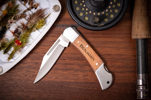 Engraved Wooden 3-Function Pocket Knife with Keychain - A Practical an –  DreamWood Custom