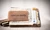 Personalized men's  leather money clip wallet made from genuine brown Crazy Horse leather with custom message engraving, magnetic money clip, and credit card slots. A great Father's Day gift for dad, Christmas gift for husband, birthday gift for boyfriend, or personalized anniversary gift for him.