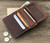 Personalized Mens Genuine Leather Wallet with ID pocket