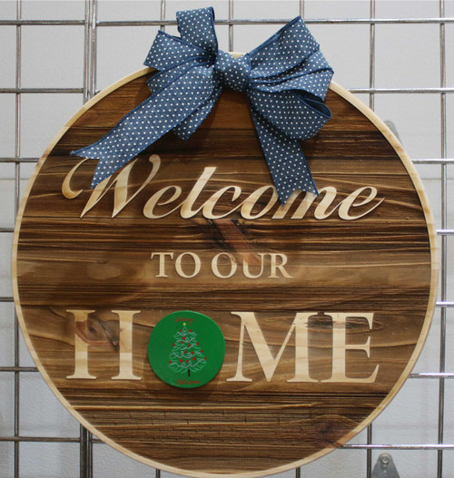 Welcome to our Home Simulated Whiskey Barrel Lid