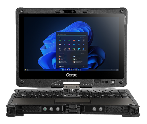 Getac V110 G6 Rugged Convertible Laptop Front View