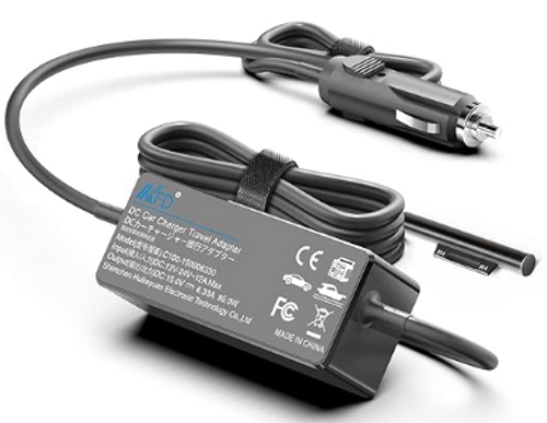 95W Vehicle Charger for Microsoft Surface Book 3, Microsoft Surface Go 3, Surface Pro 7, Surface Pro 8, Surface Pro 9, Surface Pro X and other Surface Devices Front View
