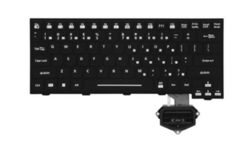 RGB Backlit Rubber Keyboard for Panasonic Toughbook 40 Top View