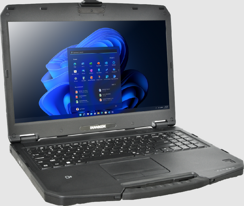Durabook S15I 15" Semi Rugged Laptop Front Left View