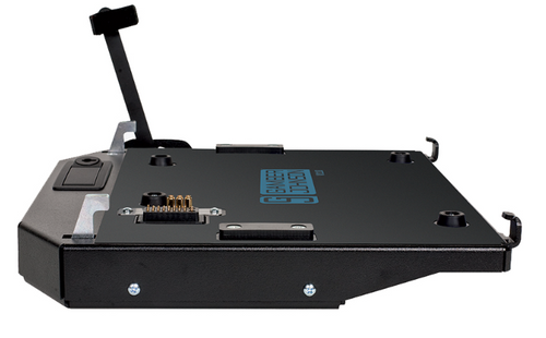 Gamber Johnson Vehicle Dock for Getac V110 with Tri RF Left View Gamber Johnson Vehicle Dock for Getac V110 with Tri RF Left View