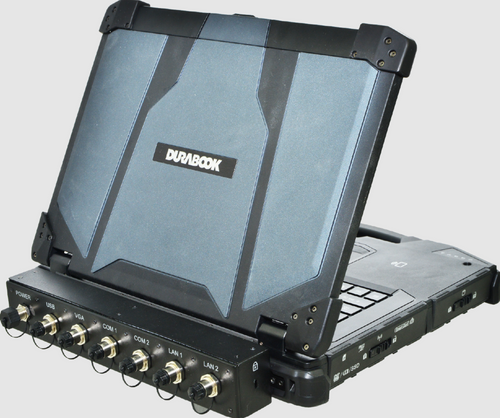 Durabook Z14I MIL 14" Rugged Laptop (Australian Model) Military Connector View