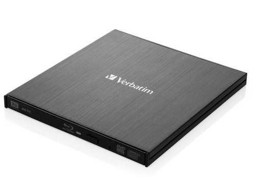 Verbatim External Slimline Portable Blu-ray Writer top view
