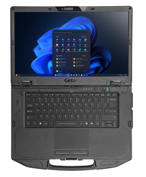 Getac S510AD Semi Rugged Laptop Front Top View