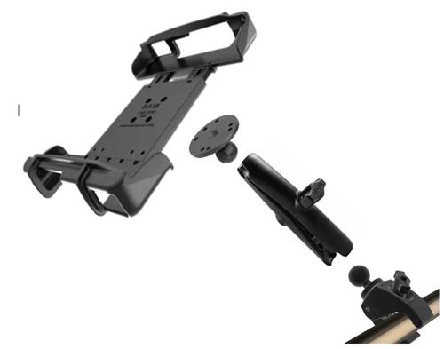 Pole Mount and Cradle Solution for Toughbook FZ-G2 (long arm) side view