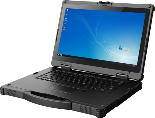 Emdoor X14U 14" Rugged Laptop Close Up Rightt View Emdoor X14U 14" Rugged Laptop Close Up Rightt View