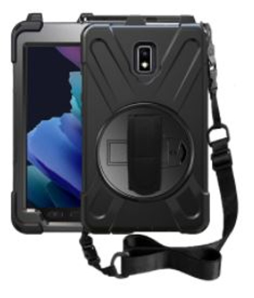 samsung galaxy tab active 3 case and handstrap front view