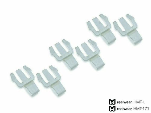 Realwear Hard Hat Clips for Honeywell North Zone N20 Full Brim (3 Pair Pack) Top View