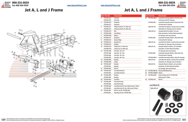 *Jet A, L & J Frame - Generic Parts Service